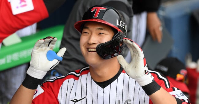 광주에서 빛나는 LG 문정빈, 데뷔 첫 4번타자 도전